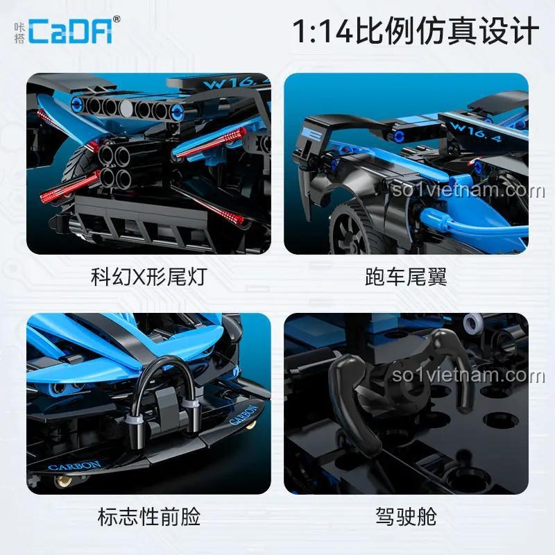 Chi tiết thiết kế tinh xảo của xe thể thao điều khiển từ xa Blue Flame Phantom C51302, chất lượng cao cấp.