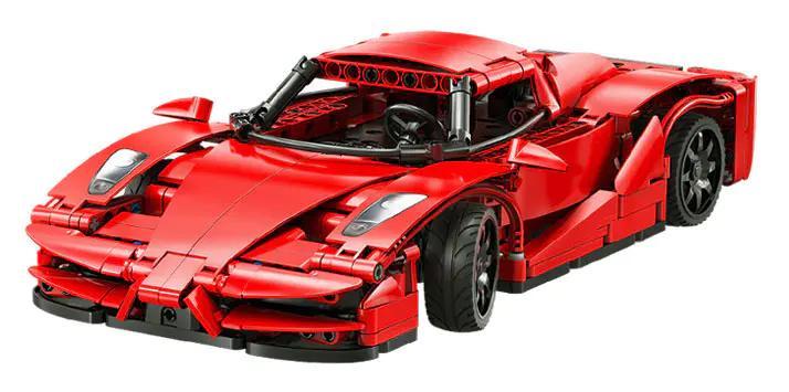 Mô hình Siêu xe Red Blade CaDA C51304 màu đỏ, kiểu dáng thể thao, chi tiết Technic, có thể điều khiển từ xa và lập trình được, dành cho bé 6 tuổi