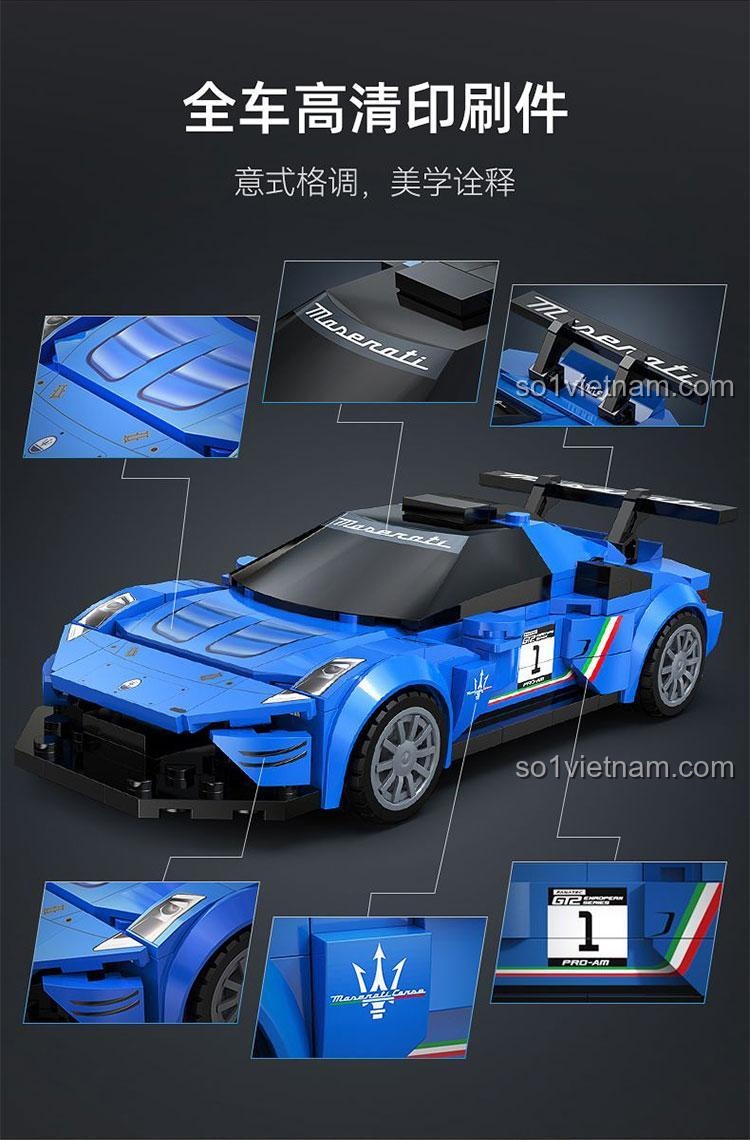 Chi tiết in sắc nét trên xe đua Maserati GT2 CaDA C55031