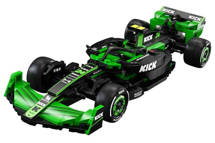 bộ lắp ghép Xe đua F1 CaDA C55032 chất lượng cao, mô hình xe F1 KICK Sauber C44-2024 tỉ lệ 1:24 dành cho con trai 8 tuổi, giá tốt