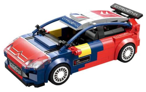 Mô hình xe 2008 Citroen C4 WRC tỉ lệ 1:24, bộ lắp ghép CaDA C55033, đồ chơi xe đua cho bé trai 8 tuổi