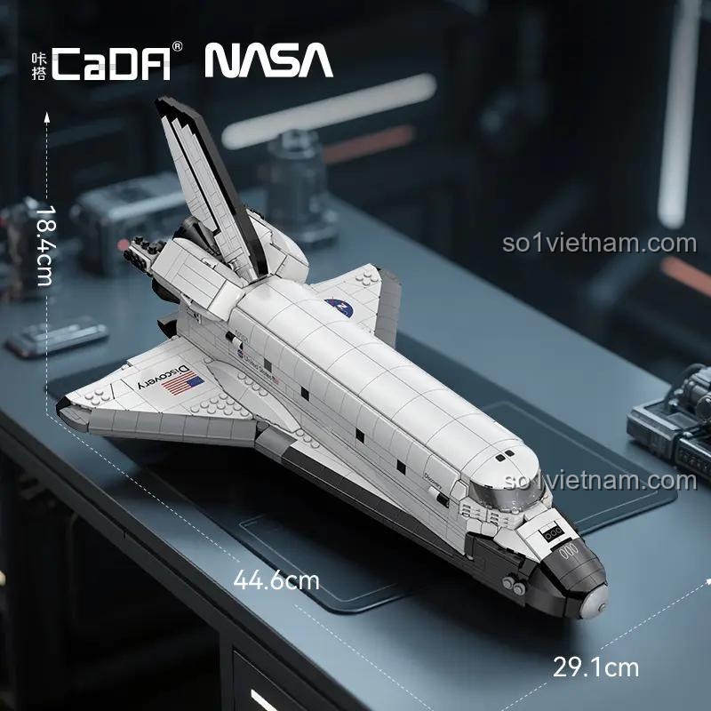 CaDA C56052 Tàu vũ trụ Discovery, DoubleE 56052 Mô hình tàu vũ trụ Discovery, mô hình có kích thước 44.6x29.1x18.4cm, 1827 chi tiết, tỉ lệ 1:80, phù hợp bé trai 8 tuổi, giá tốt.