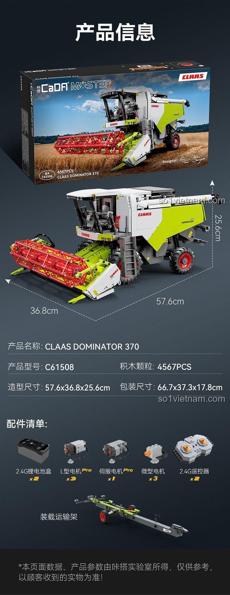 Thiết kế bao bì cao cấp của CaDA Master C61508, đảm bảo sản phẩm chính hãng và mang lại trải nghiệm mở hộp tuyệt vời.