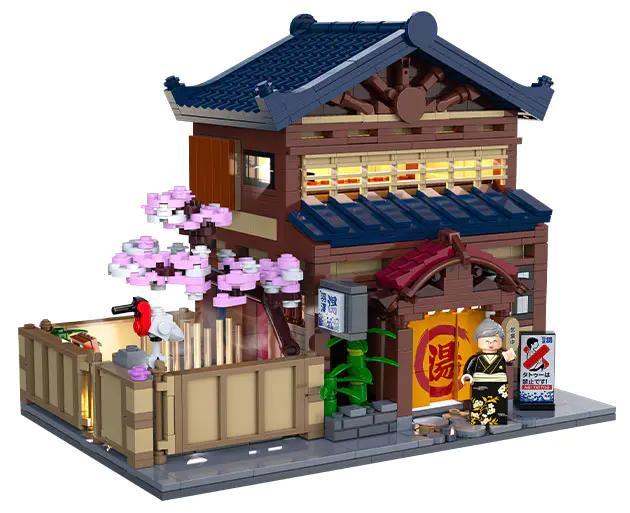 Mô hình nhà tắm truyền thống Nhật Bản CaDA C66012