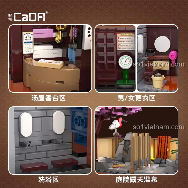 Nội thất nhà tắm truyền thống Nhật Bản CaDA C66012