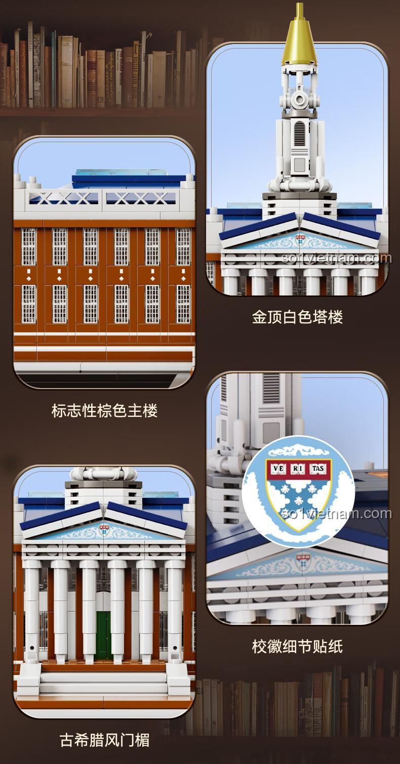 Chi tiết thân nhà mô hình Trường Kinh doanh Harvard C66016