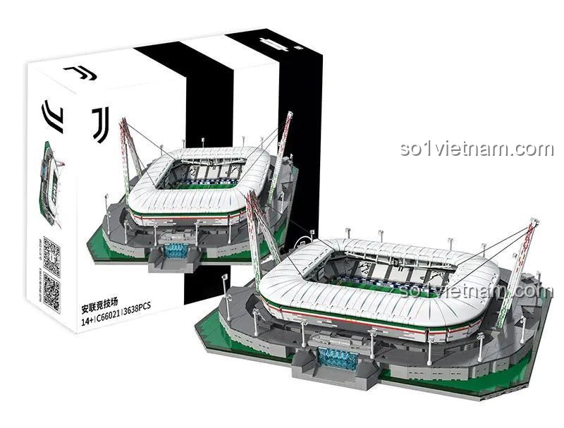 Mô hình Sân vận động Juventus CaDA C66021 nhìn từ trên xuống, chi tiết tỉ mỉ, giúp rèn luyện kiên nhẫn, giá hời.