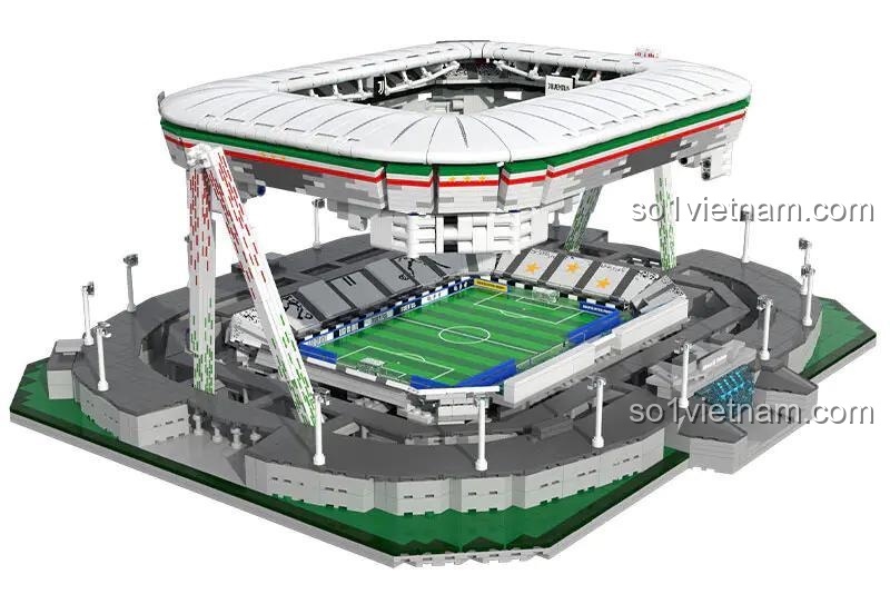 Hộp set đồ chơi CaDA C66021 Sân vận động Allianz, có đèn LED, chi tiết cao, giúp phát triển tư duy, giá tiết kiệm.