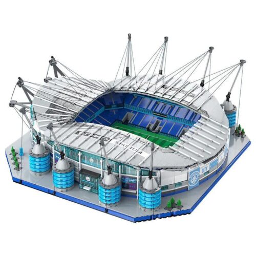 Mô hình Sân vận động Etihad Manchester City C66022 với đèn LED, bộ lắp ghép kiến trúc chi tiết 4473 mảnh cho người hâm mộ bóng đá