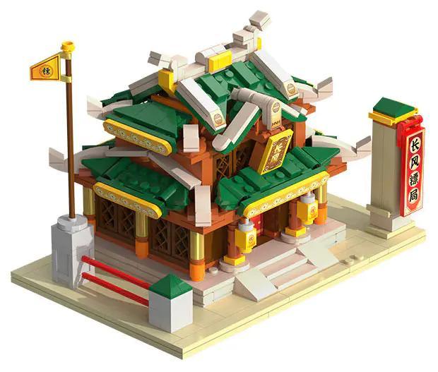 Mô hình Mộng Ảo Tây Du: Trường An Thành Tiêu Cục CaDA C67003, bộ lắp ghép kiến trúc cổ trang Trung Hoa, đồ chơi giáo dục cho bé 8 tuổi