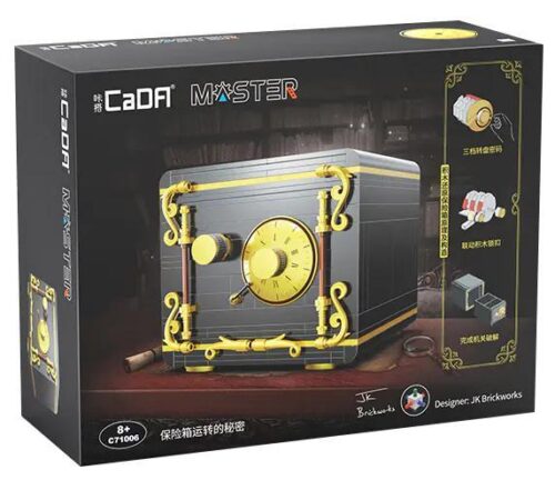 bộ lắp ghép Két Sắt Mật Mã CaDA C71006 hộp sản phẩm, đồ chơi giáo dục cho bé trai 8 tuổi, giá tốt