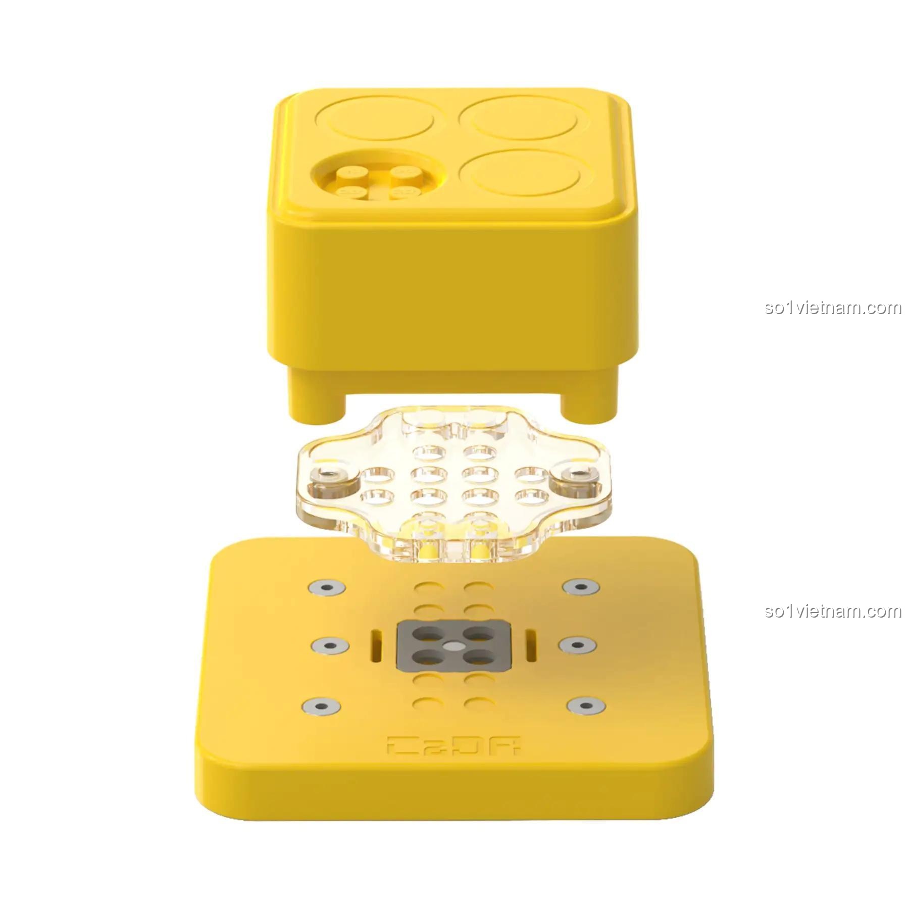 Cấu tạo chi tiết dụng cụ đục lỗ khối lắp ghép CaDA D031-001, đồ chơi lắp ghép tương thích LEGO®, chất lượng cao.