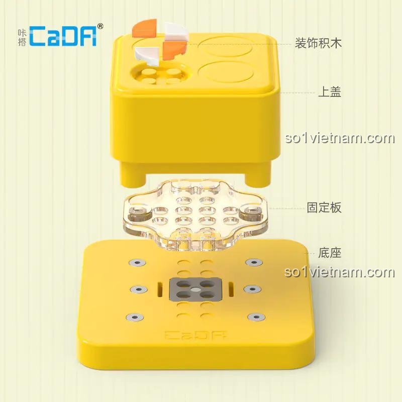 Cấu tạo chi tiết dụng cụ đục lỗ khối lắp ghép CaDA D031-001, đồ chơi lắp ghép sáng tạo cho trẻ 8 tuổi, chất lượng đảm bảo.