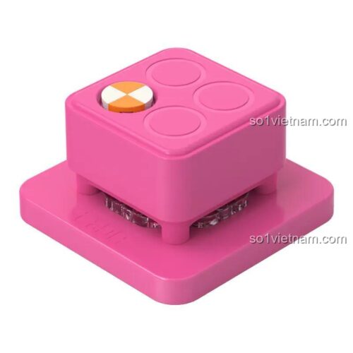 Máy đục lỗ giấy DIY CaDA D031-001 màu hồng, đồ chơi lắp ghép sáng tạo cho bé gái 8 tuổi, giá tiết kiệm.