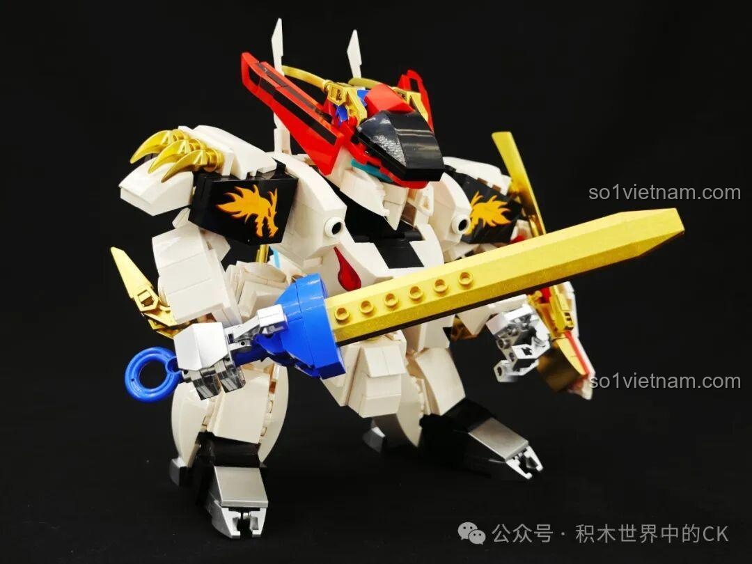 Chi tiết phần đuôi Phượng Hoàng JIESTAR 58206 Ryuomaru