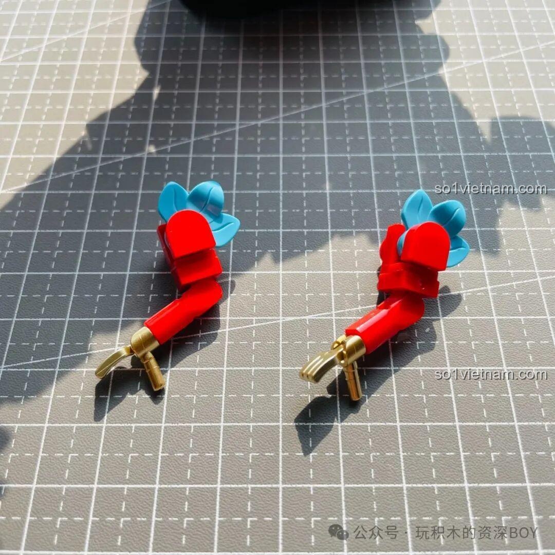 Hai chi tiết chân của mô hình Rồng Béo Trên Trời Gobricks G2401.