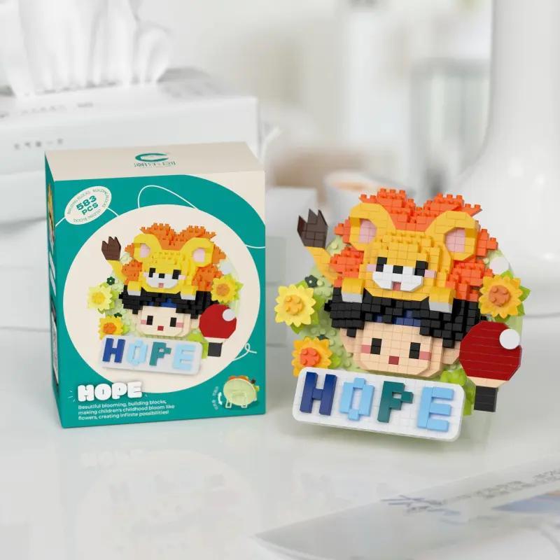 Bộ lắp ghép Mô hình trang trí Hope dễ thương, 583 mảnh ghép tinh xảo, quà tặng giá tốt cho con gái 12 tuổi