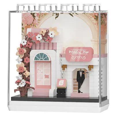 bộ lắp ghép Cửa Hàng Váy Cưới Chaolechuang 7368, mô hình tiệm áo cưới xinh xắn cho bé gái 6 tuổi, giá rẻ.