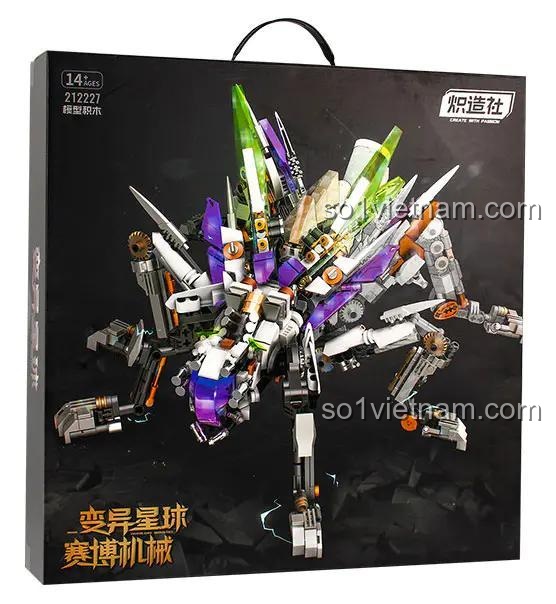 Hộp sản phẩm Bionic Grasshopper 1369 mảnh, đồ chơi lắp ráp cho bé 14 tuổi, ChaoZaoShe 212227, giá tốt