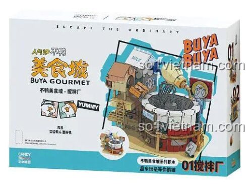 Hộp sản phẩm bộ lắp ghép Không Vịt Nhà Bếp Máy Trộn 1395 mảnh ghép, Khu ẩm thực Không Vịt, Thế giới ẩm thực Không Vịt, 芝士糖豆 846491, đồ chơi giáo dục cho bé trai 14 tuổi, giá tốt