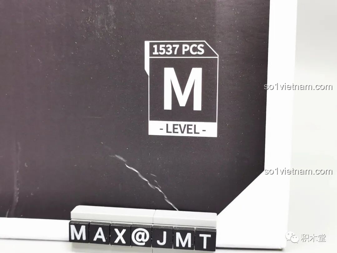 Chi tiết thông số 1537 mảnh ghép và cấp độ M trên hộp của bộ lắp ráp Panlos Brick 673006.