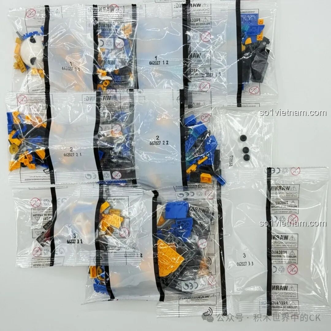 Chi tiết bộ lắp ráp robot gấu trúc ZHEGAO Tôn Ngộ Không