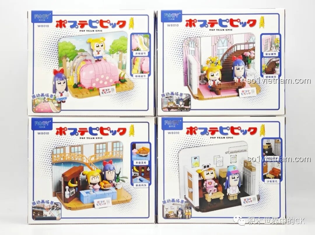 Chi tiết 4 mẫu lắp ráp Pop Team Epic FUNIFY W8010
