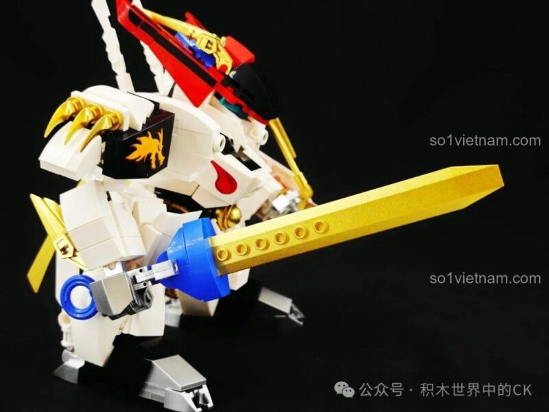 Chi tiết cánh tay Robot Rồng JIESTAR 58206 Ryuomaru