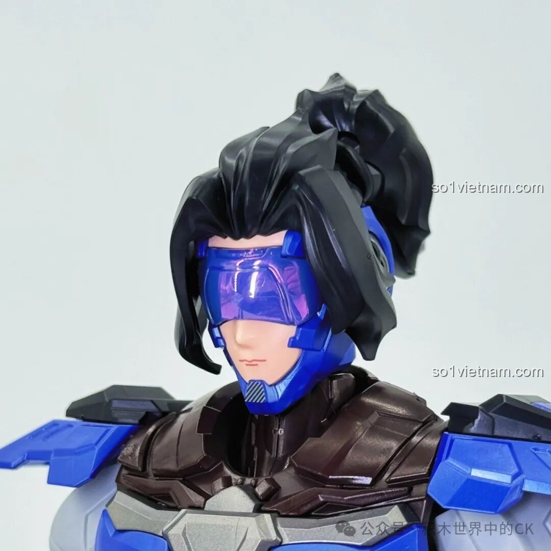 Chi tiết phần chân của mô hình Robot Miyamoto Musashi 78033 Keeppley với các ký hiệu và giáp.