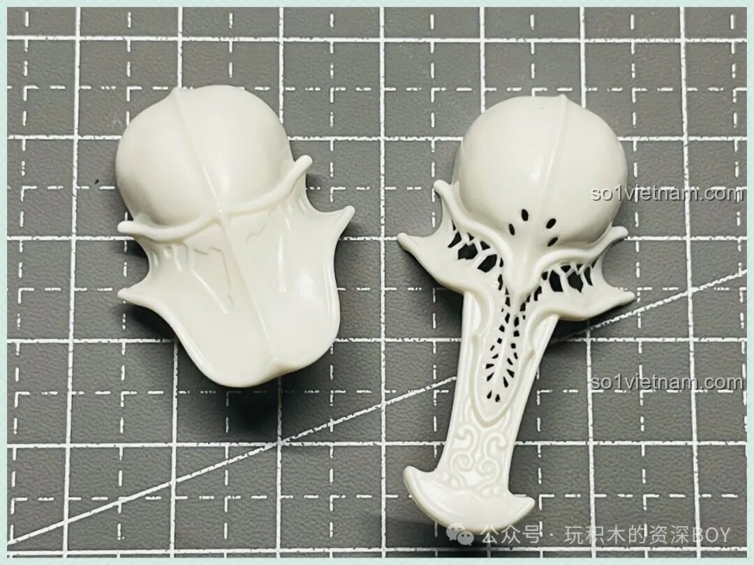 Chi tiết phần đầu của mô hình Jyamato BLOKEES Kamen Rider, thiết kế độc đáo và đáng sợ.