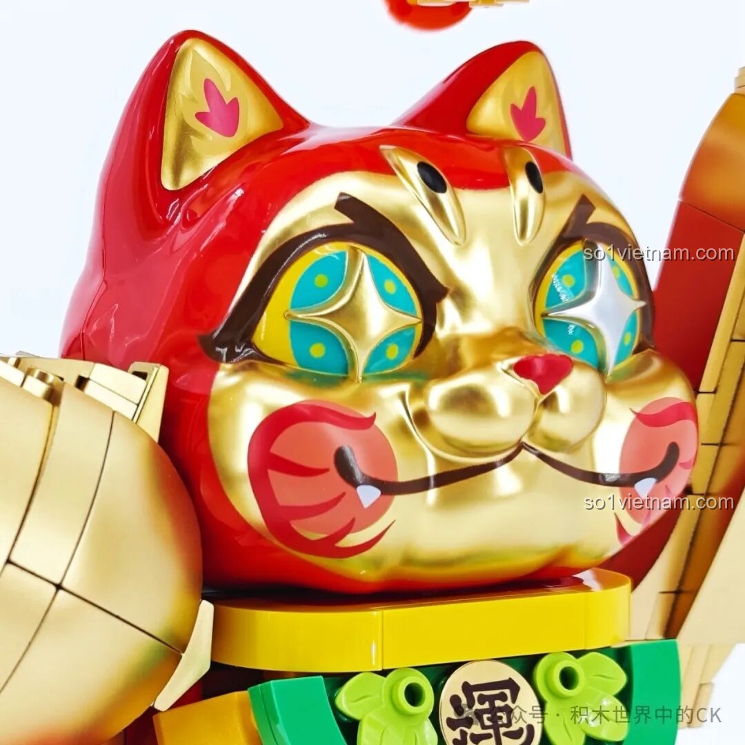 Cận cảnh miệng mèo của bộ lắp ráp TOP TOY TC1830