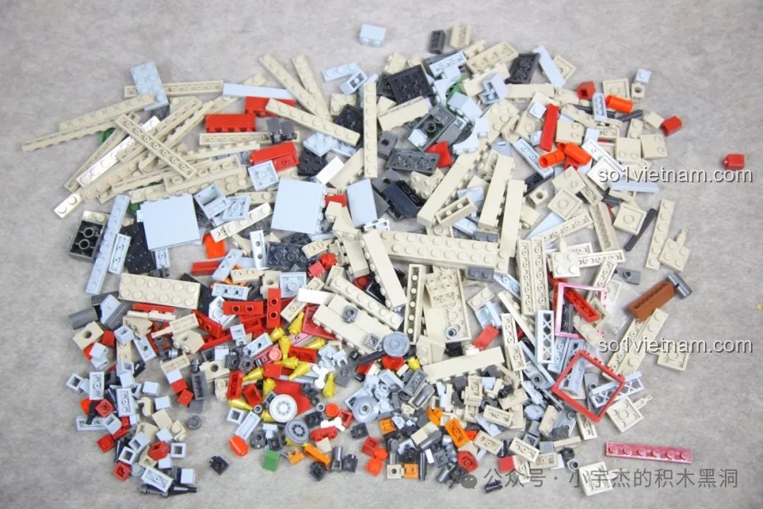 Toàn bộ 2136 mảnh ghép của bộ Panther Ausf. G - Niềm tự hào của Wehrmacht 100252, sẵn sàng cho quá trình lắp ráp.