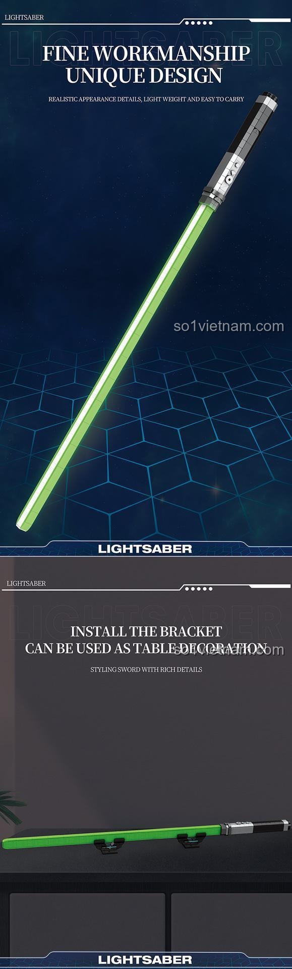 Chi tiết mô hình Kiếm Ánh Sáng Reobrix 99011