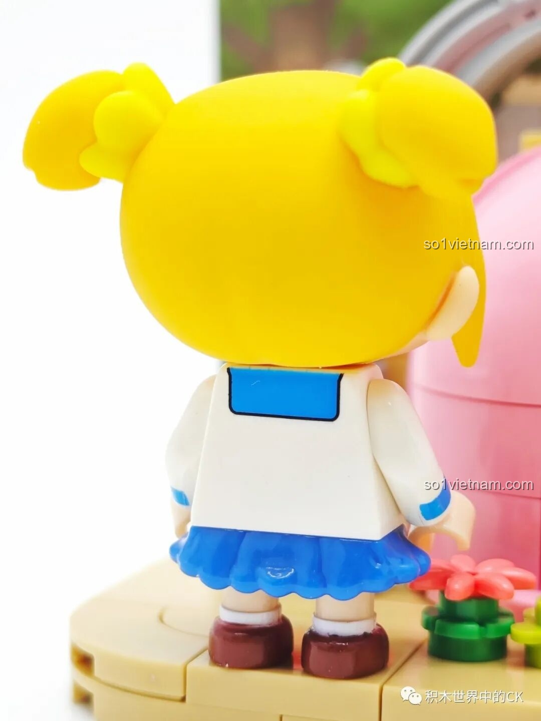 Cận cảnh nhân vật Pipimi trong bộ lắp ráp Pop Team Epic FUNIFY W8010