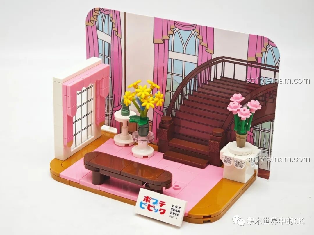 Cận cảnh nhân vật Pipimi trong bộ lắp ráp Nhà bếp Pop Team Epic FUNIFY W8010