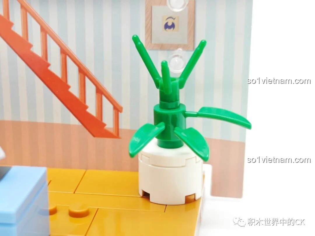 Cận cảnh nhân vật Pipimi mặc tạp dề trong bộ lắp ráp Nhà bếp Pop Team Epic FUNIFY W8010