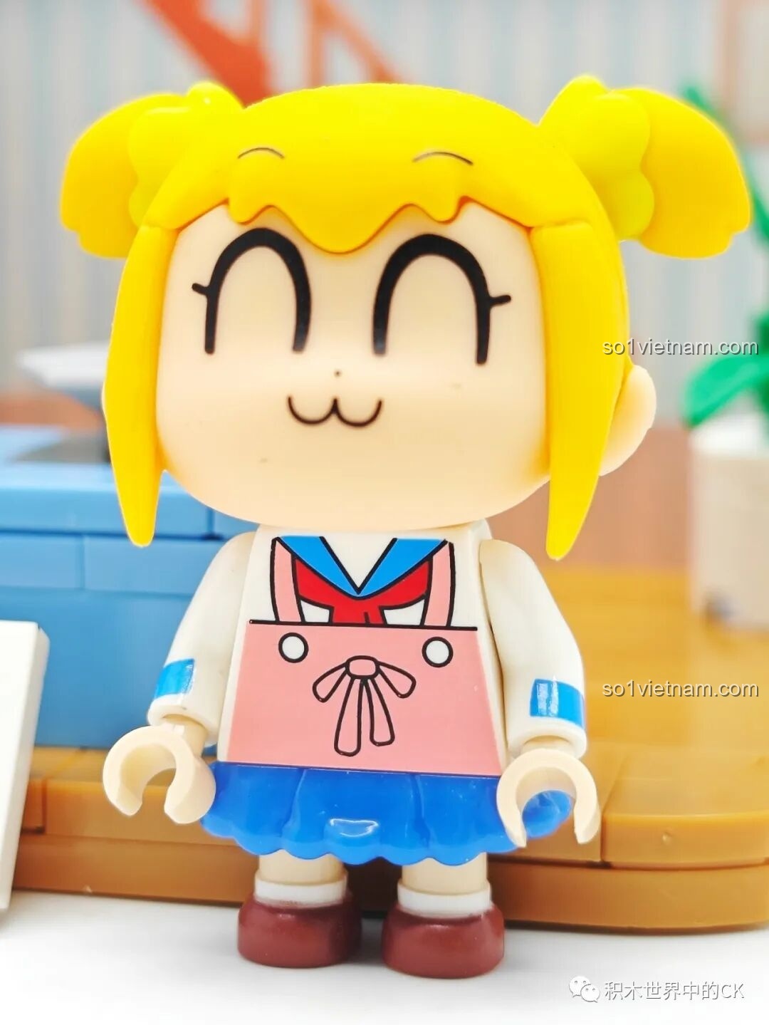 Chi tiết nội thất trong bộ lắp ráp Phòng nghỉ nghệ sĩ Pop Team Epic FUNIFY W8010