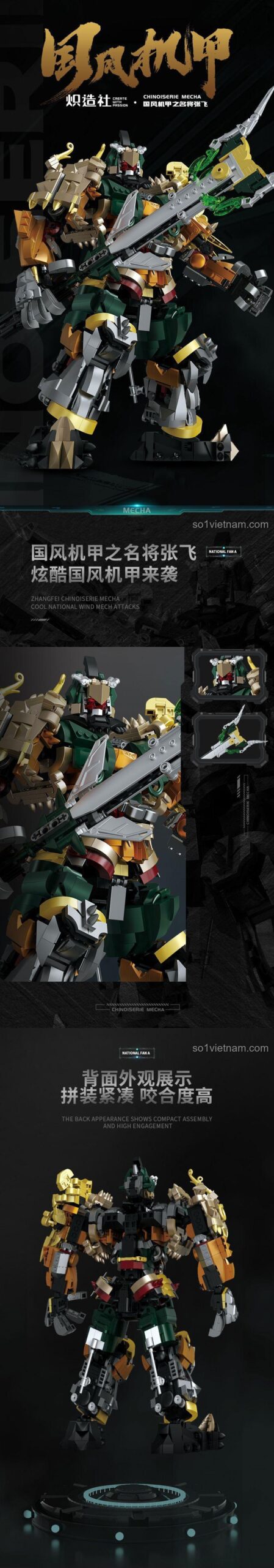 Chi tiết Quốc Phong Cơ Giáp Danh Tướng Trương Phi ChaoZaoShe 212220