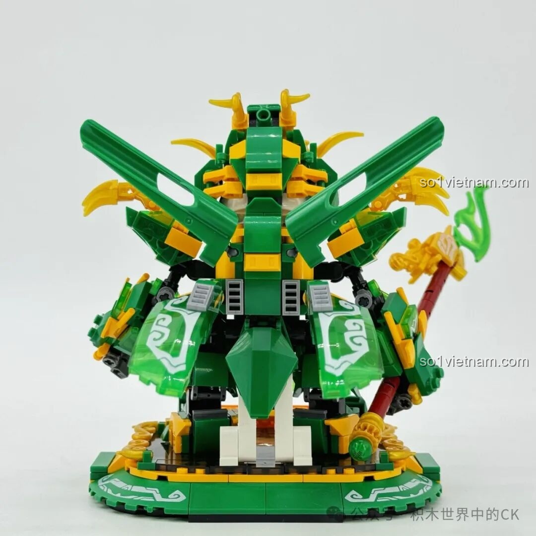 Chi tiết robot gấu trúc ZHEGAO Quan Vũ