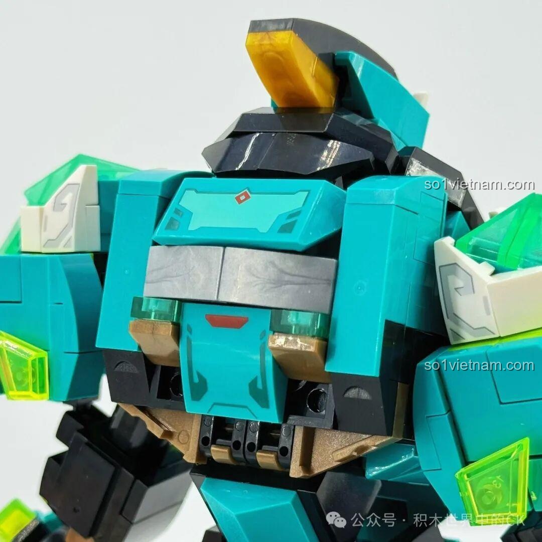 Cận cảnh vũ khí của robot Ma Lễ Hồng, một chiếc ô Hỗn Nguyên độc đáo với các chi tiết trong suốt.