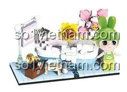 Bộ Lắp Ghép Mô Hình "Thời Gian Của Tôi" 4 Mẫu - 炽造社 B2156 - Mẫu bồn tắm hoa