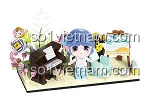 Bộ Lắp Ghép Mô Hình "Thời Gian Của Tôi" 4 Mẫu - 炽造社 B2156 - Mẫu chơi piano