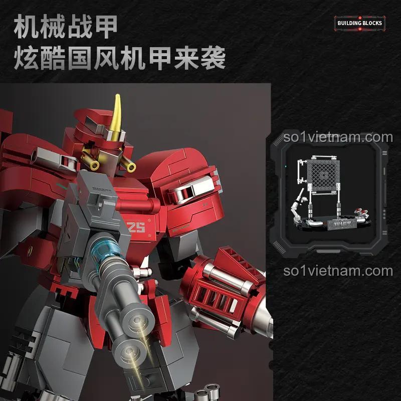 Robot chiến giáp đỏ chi tiết 炽造社 B2157