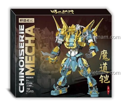 Hộp sản phẩm bộ lắp ghép Chizao She P2106 Chiến Sĩ Ma Đạo Khải 788 Mảnh Ghép cho bé trai 8 tuổi