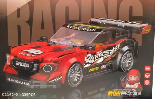 Bộ đồ chơi lắp ráp Chizaozhe C2162-2 Xe Đua Tốc Độ Vô Địch màu đỏ, dành cho bé trai 6 tuổi, giá tốt