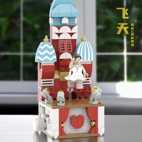 Bộ đồ chơi lắp ghép Siêu Năng Chị - Tao Huệ 846405, mô hình nhân vật phim, cho bé gái 6 tuổi, màu đỏ trắng xanh dương, 1 minifigure, 7.7x8.6x19.2 cm