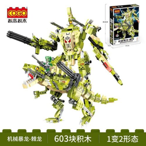 Bộ đồ chơi Khủng Long Cơ Khí Spinosaurus COGO 12700E biến hình 1 thành 2 kiểu, phù hợp bé trai 6 tuổi, giá tốt.