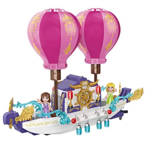 Bộ lắp ghép COGO 13294 Thuyền bay ma thuật công chúa, đồ chơi lắp ráp cho bé gái 6 tuổi, giá tốt