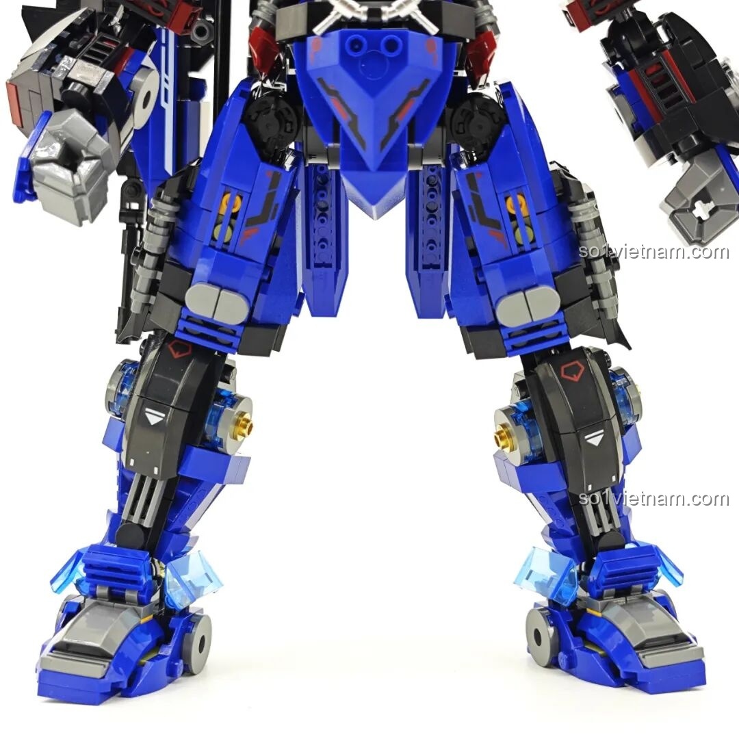 Cận cảnh đầu nòng súng bắn tỉa của Keeppley 23102 Robot Xạ Thủ Thần Súng, chi tiết kim loại.