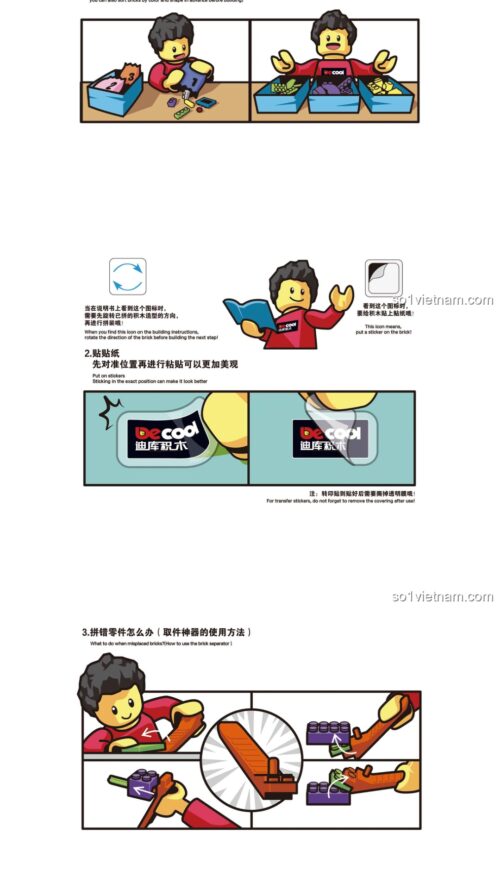 Bảo đao Thất Tinh Decool 11008 Hướng Dẫn Lắp Ráp